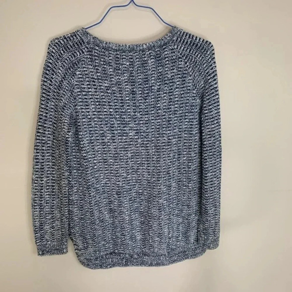 Barbour Blue and White Crew Neck Sweater - Picture 3 of 12